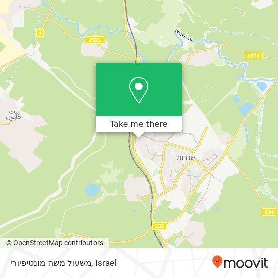 משעול משה מונטיפיורי map