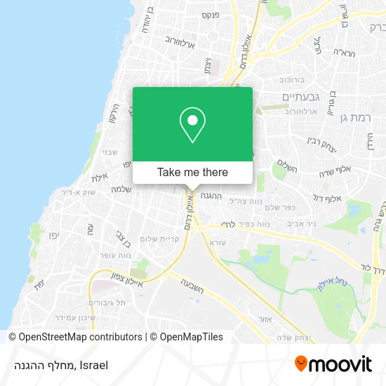 Карта מחלף ההגנה