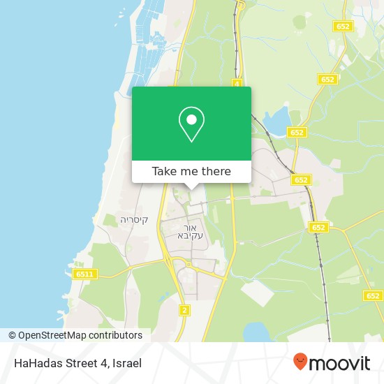 HaHadas Street 4 map