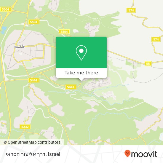 דרך אליעזר חסדאי map