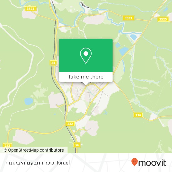 כיכר רחבעם זאבי גנדי map