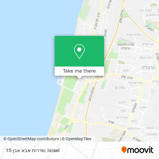 שדרות אבא אבן 15 map