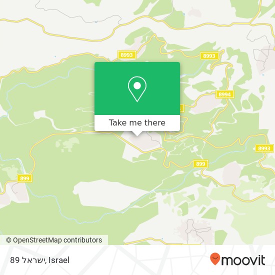 Карта ישראל 89