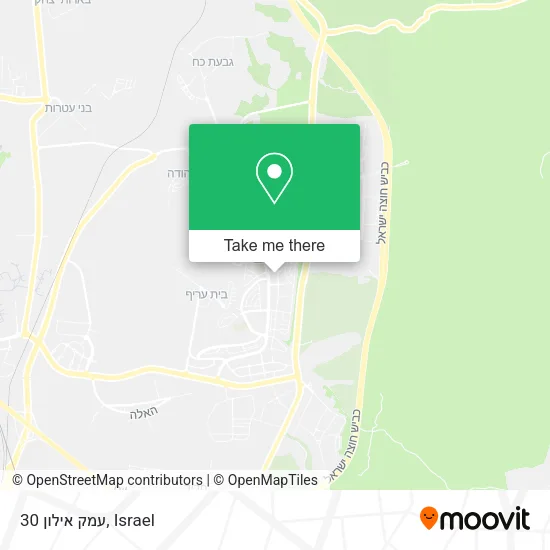 Карта עמק אילון 30