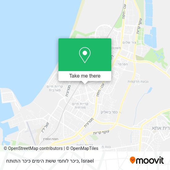 כיכר לוחמי ששת הימים כיכר התותח map