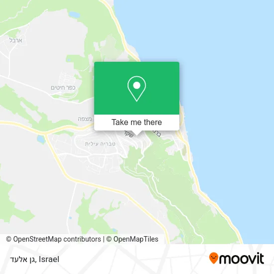 Карта גן אלעד