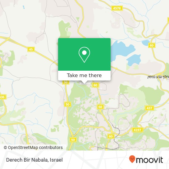 Derech Bir Nabala map