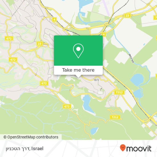 דרך הטכניון map