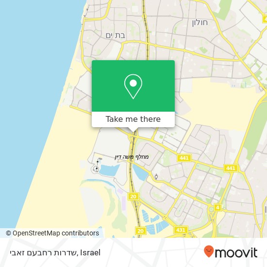 שדרות רחבעם זאבי map