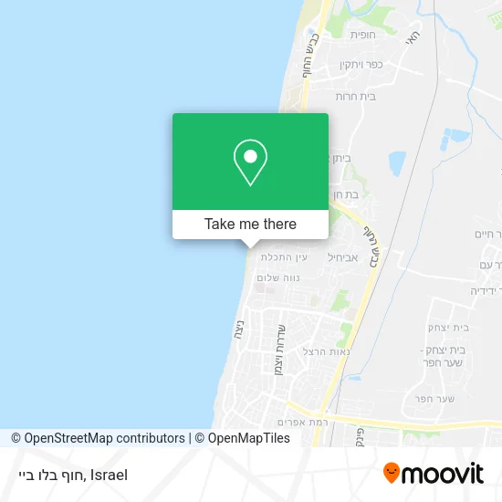 Карта חוף בלו ביי