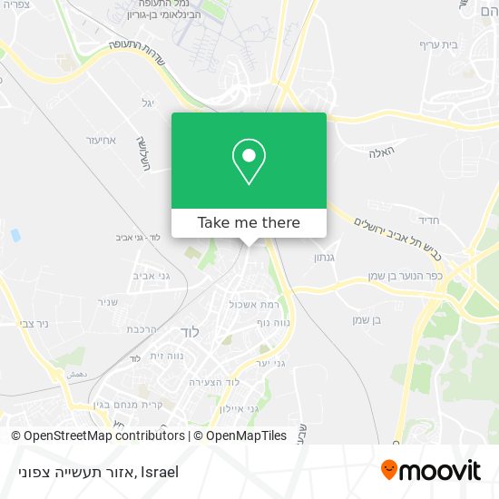 אזור תעשייה צפוני map