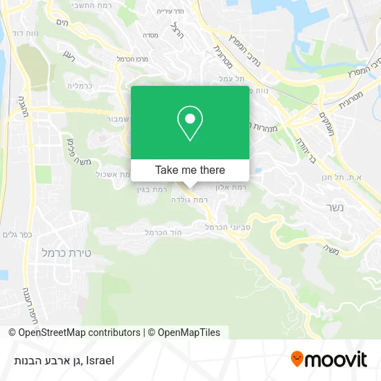 Карта גן ארבע הבנות