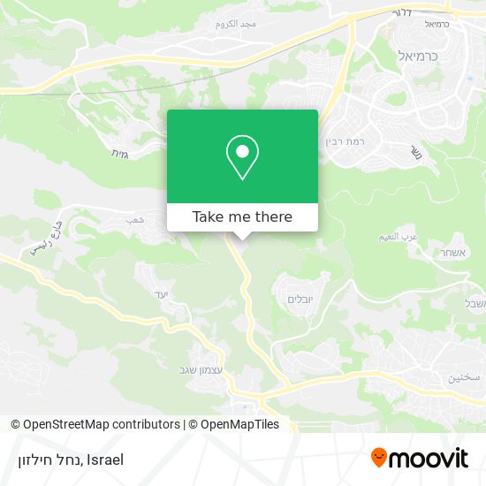 נחל חילזון map