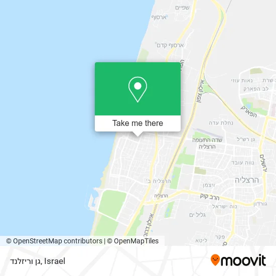 Карта גן וריזלנד