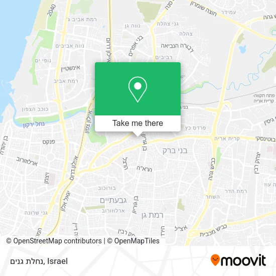 Карта נחלת גנים