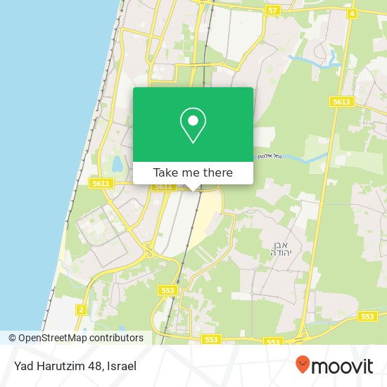 Карта Yad Harutzim 48