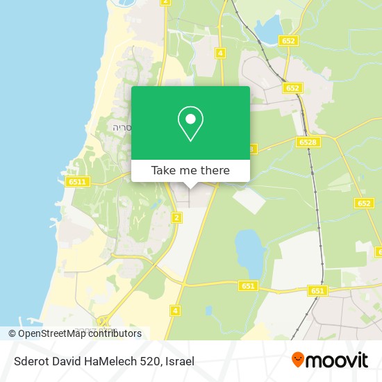 Sderot David HaMelech 520 map
