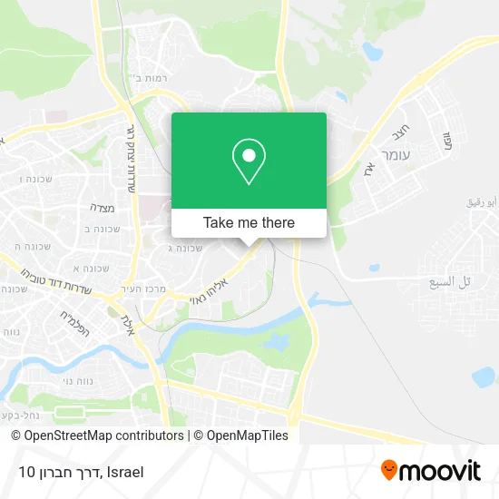 Карта דרך חברון 10