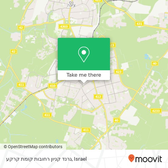 גרנד קניון רחובות קומת קרקע map