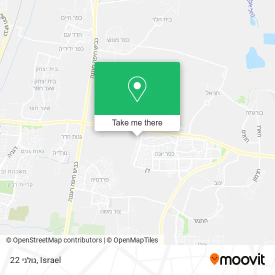 Карта גולני 22