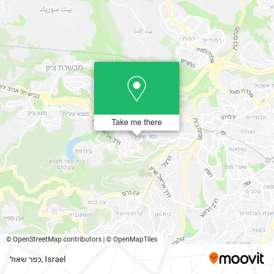 Карта כפר שאול