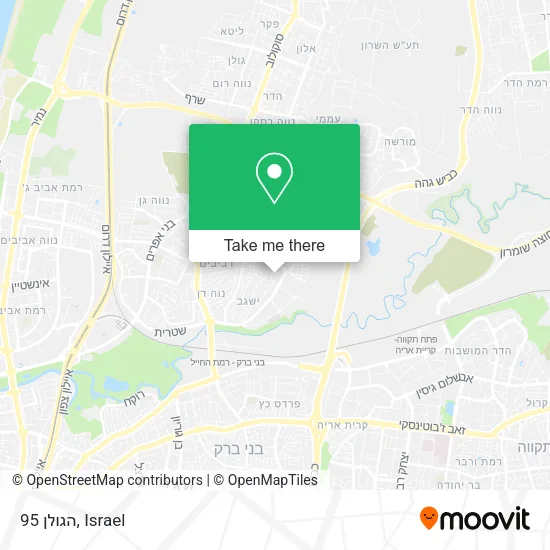 הגולן 95 map