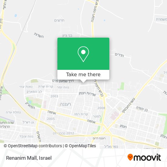 Карта Renanim Mall
