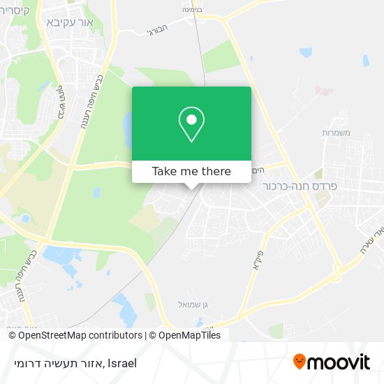 אזור תעשיה דרומי map