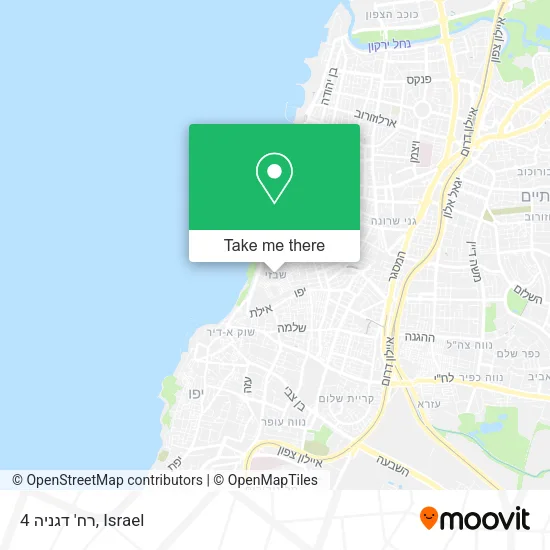 Карта רח' דגניה 4