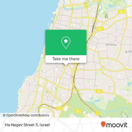 Карта Ha-Negev Street 5