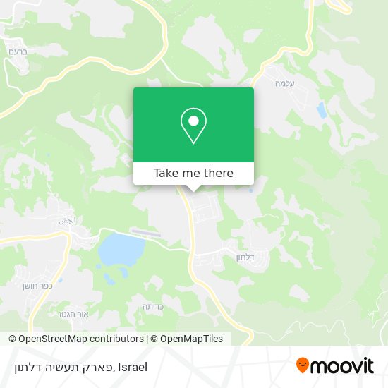 פארק תעשיה דלתון map