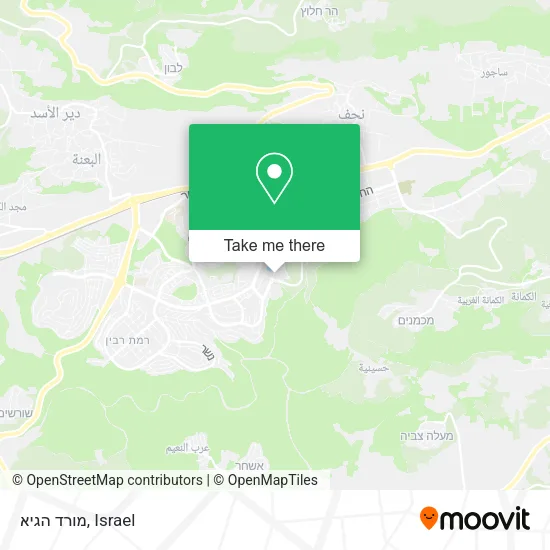 Карта מורד הגיא