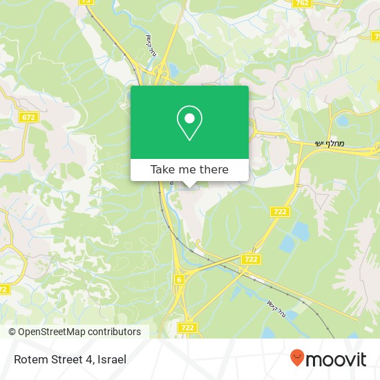 Rotem Street 4 map