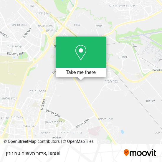 Карта איזור תעשיה טרוגוזין