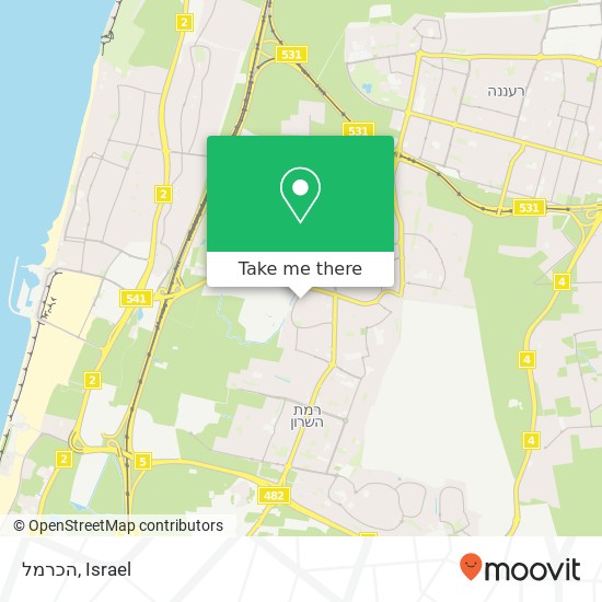 הכרמל map