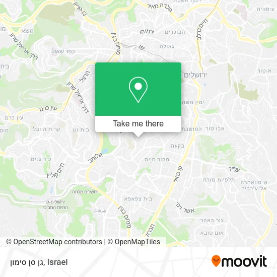 Карта גן סן סימון