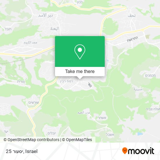 יסעור 25 map