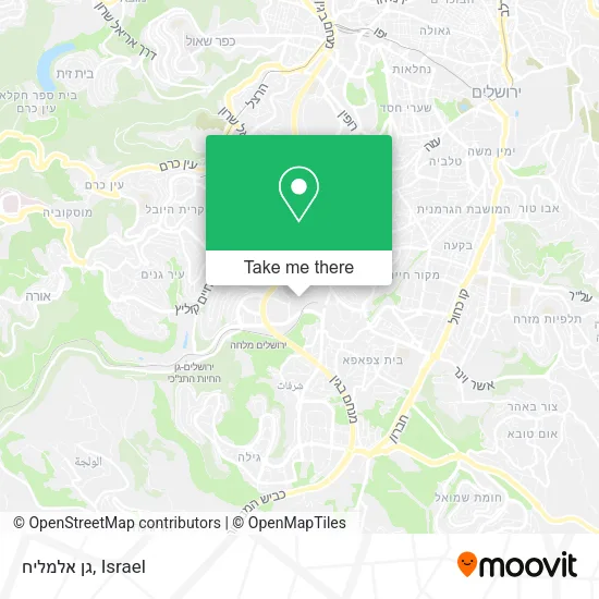 Карта גן אלמליח