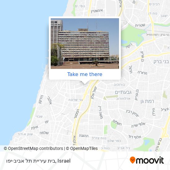 בית עיריית תל אביב-יפו map