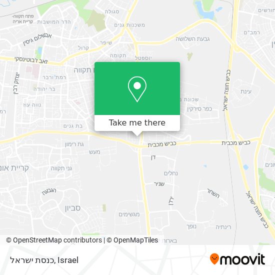 כנסת ישראל map
