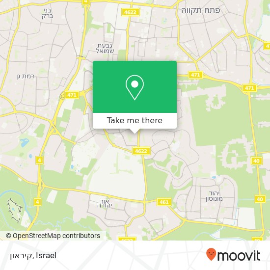 קיראון map