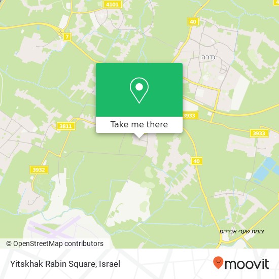 Yitskhak Rabin Square map