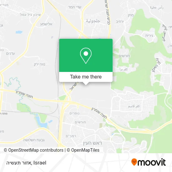 Карта אזור תעשיה