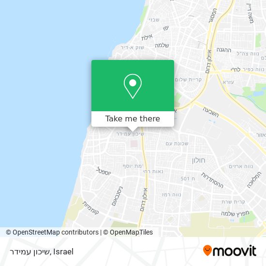 שיכון עמידר map