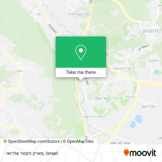 Карта פארק הקטר אלרואי