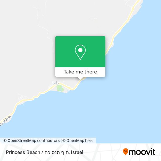 Карта Princess Beach / חוף הנסיכה