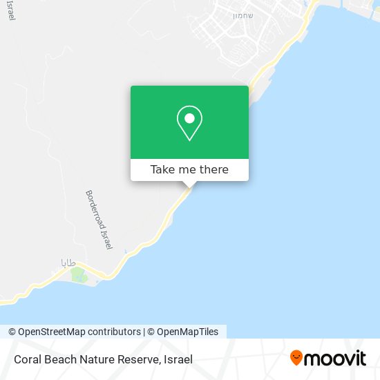 Coral Beach Nature Reserve map