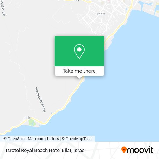 Isrotel Royal Beach Hotel Eilat map