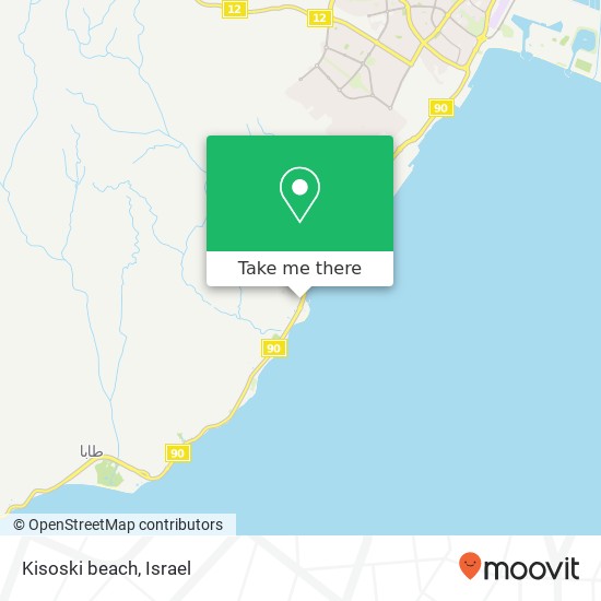 Kisoski beach map