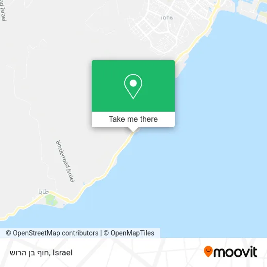 Карта חוף בן הרוש